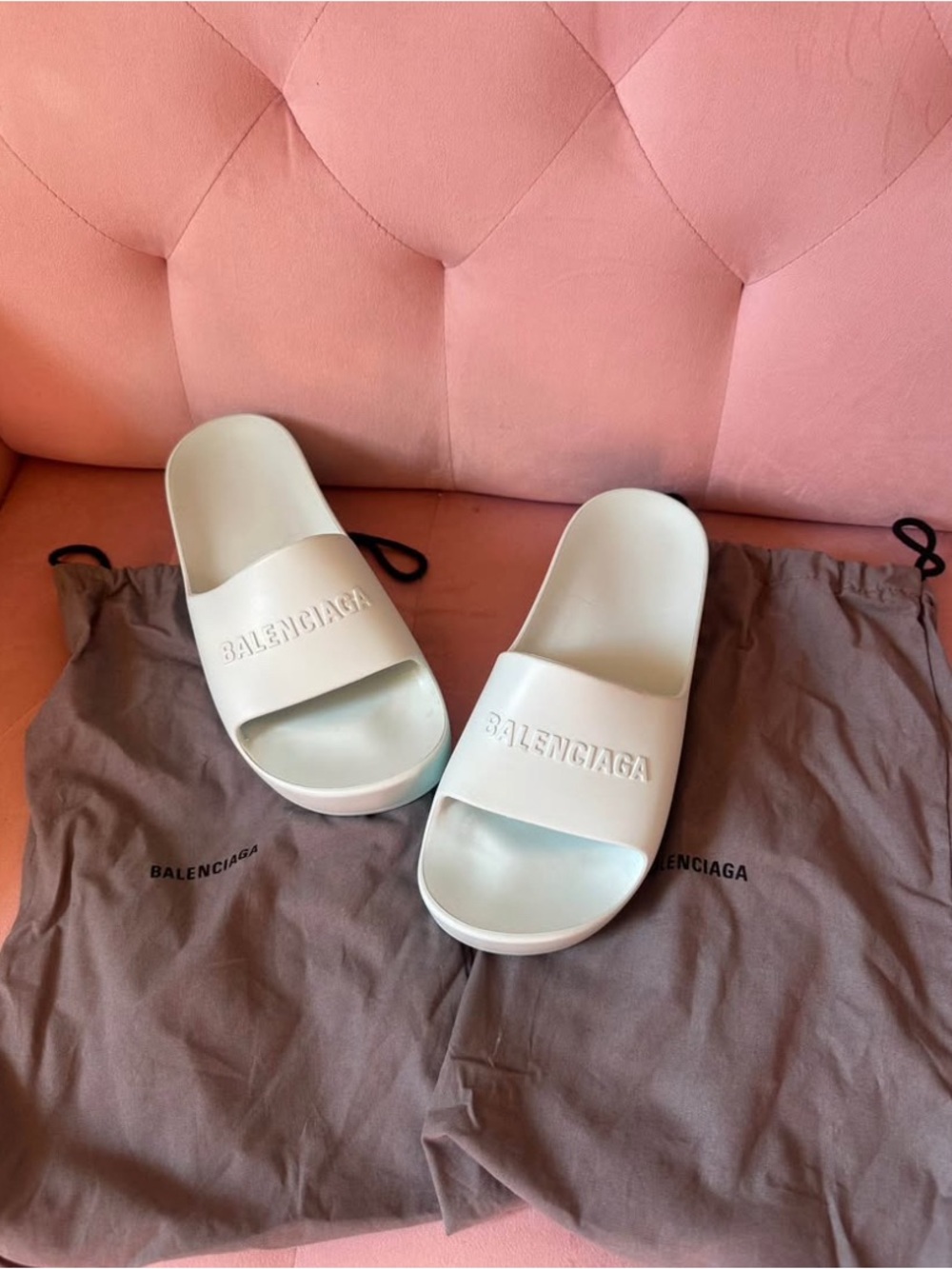Balenciaga Slides Teal Size 9